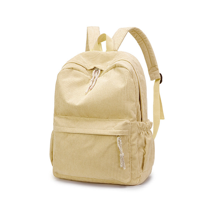 Cord Backpack with Functional Pockets Bowlift