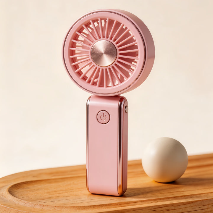 Women Portable Handheld Fan with Flexible Handle Bowlift