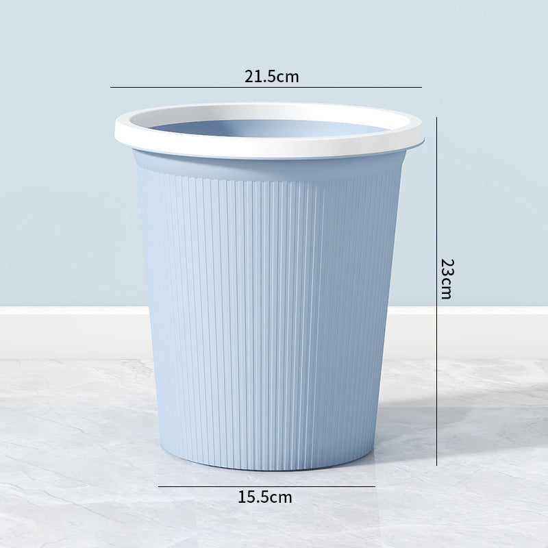 Ladies elegant and practical waste bin with ribbed surface Bowlift
