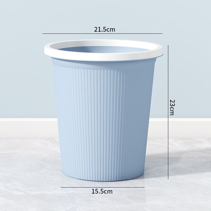 Ladies elegant and practical waste bin with ribbed surface Bowlift