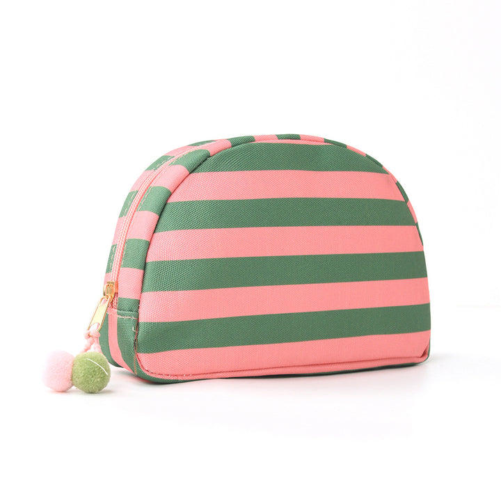 Cosmetic organizer with stylish striped pattern Bowlift