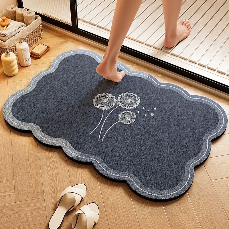 Playful Dog-Themed Bath Rug