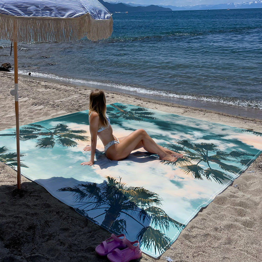 Mandala Design Beach Mat Bowlift