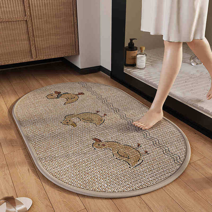 Soft Plush Bathroom Mat Bowlift