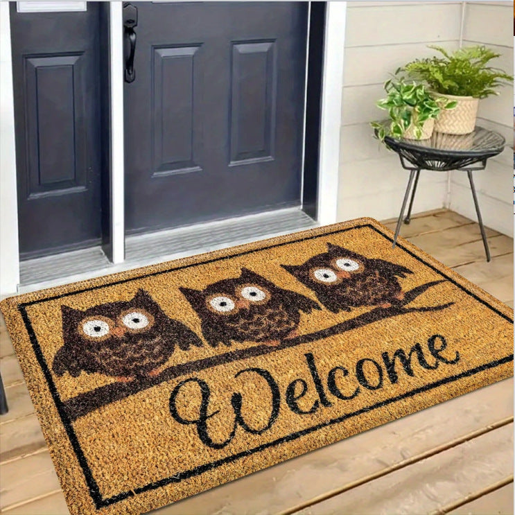 Whimsical Cartoon Entrance Mat Bowlift