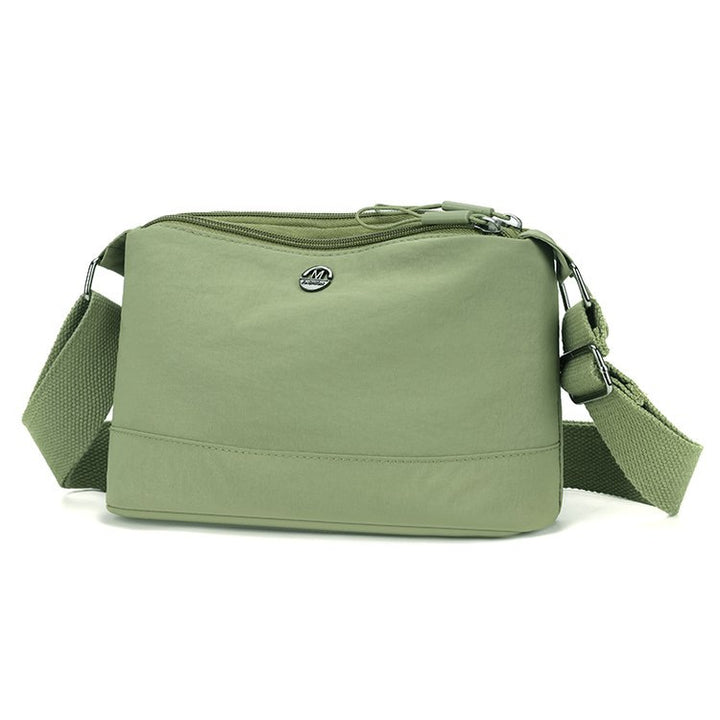 Shoulder bag with adjustable carrying strap and intelligent compartment system Bowlift