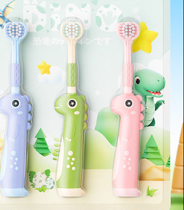 3D Character-Themed Soft-Bristle Toothbrush Set Bowlift