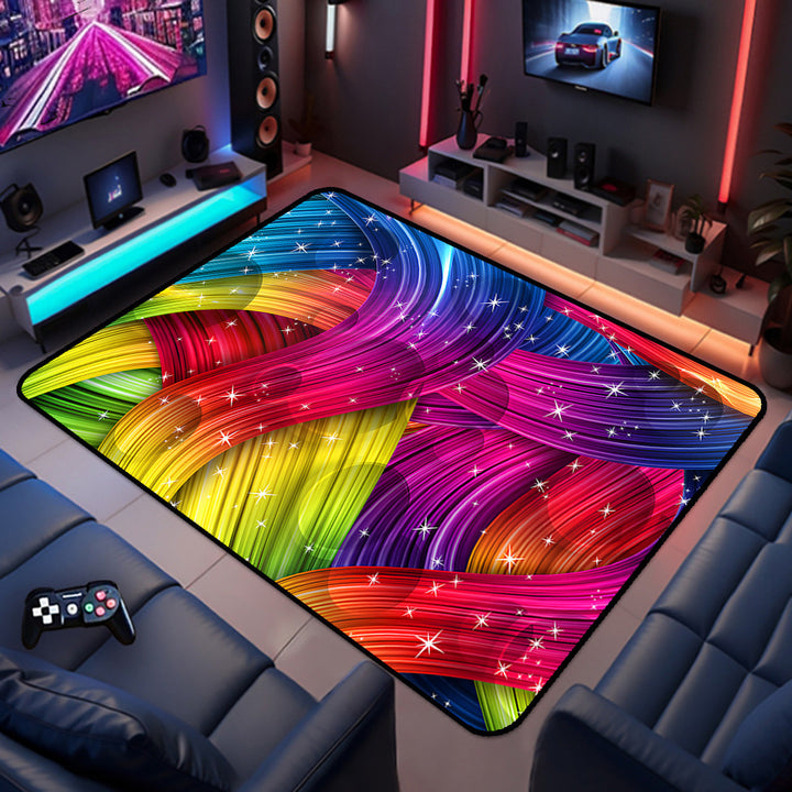 Gaming-Themed Area Rug Bowlift