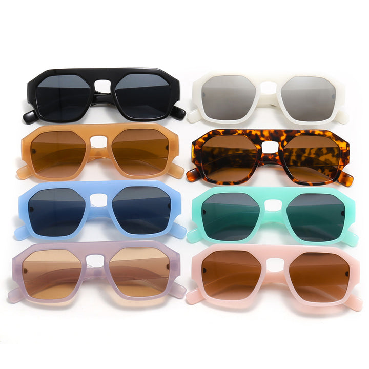 Ladies fashionable geometric sunglasses Bowlift
