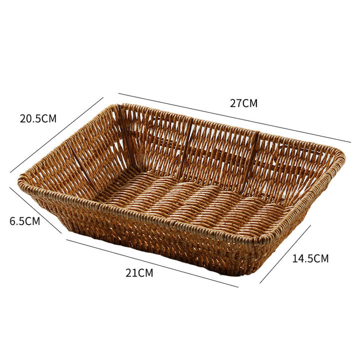 Handcrafted Woven Bread Basket Bowlift