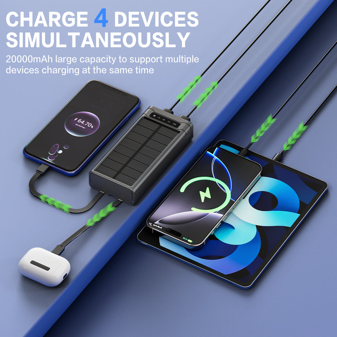 Compact power bank with intelligent LED display Bowlift