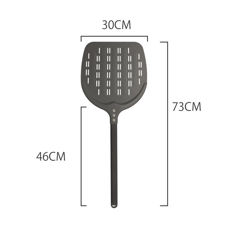 perforated pizza peel with extra-long ergonomic handle Bowlift