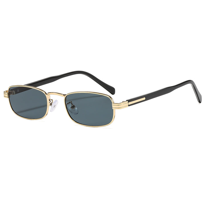 Ladies fashionable sunglasses with stylish metal frame and orange lenses Bowlift