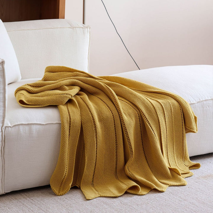 Elegant Knit Throw Blanket