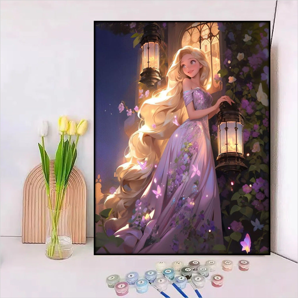 Disney-Inspired DIY Paint by Numbers Canvas Kit Bowlift