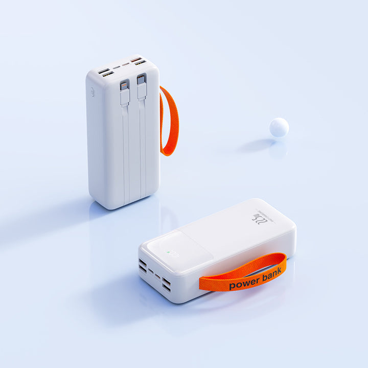 Portable power bank with integrated cable management and fast charging function Bowlift
