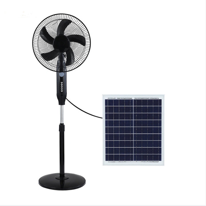 Ladies solar-powered stand fan with remote control Bowlift