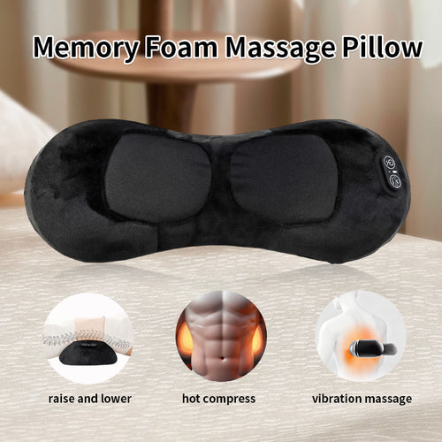 Ergonomic Heating and Massage Pillow Bowlift
