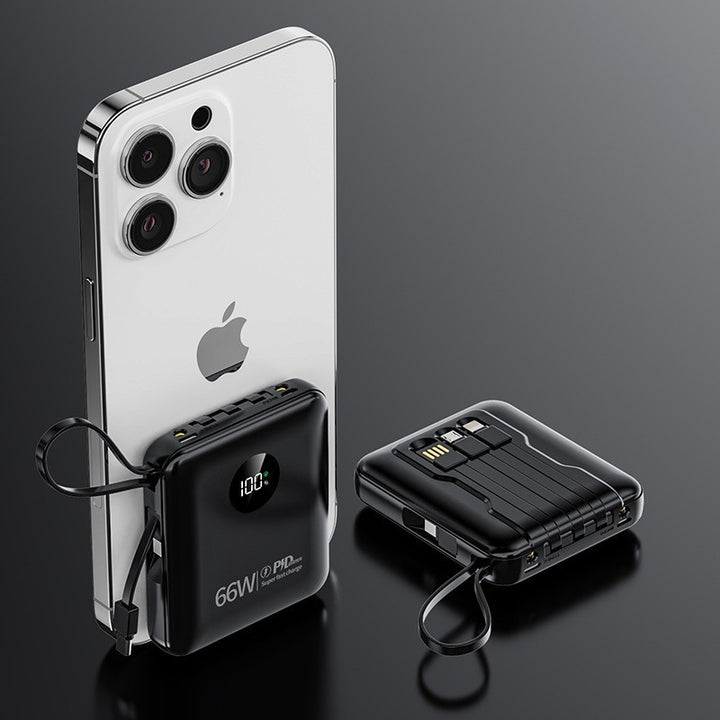 Portable power bank with smart charging and LCD display Bowlift