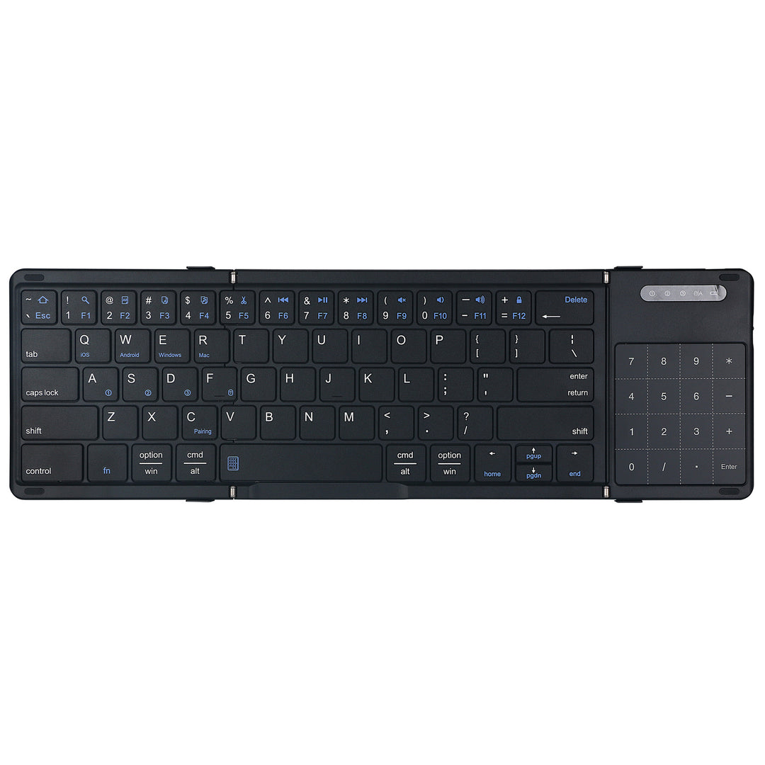 Portable Folding Keyboard with Touchpad Bowlift