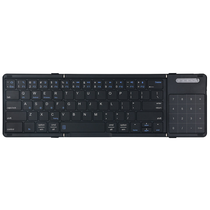 Portable Folding Keyboard with Touchpad Bowlift