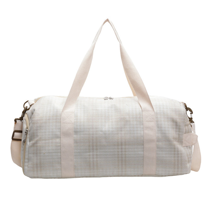 Versatile Checked Travel Duffle Bag Bowlift