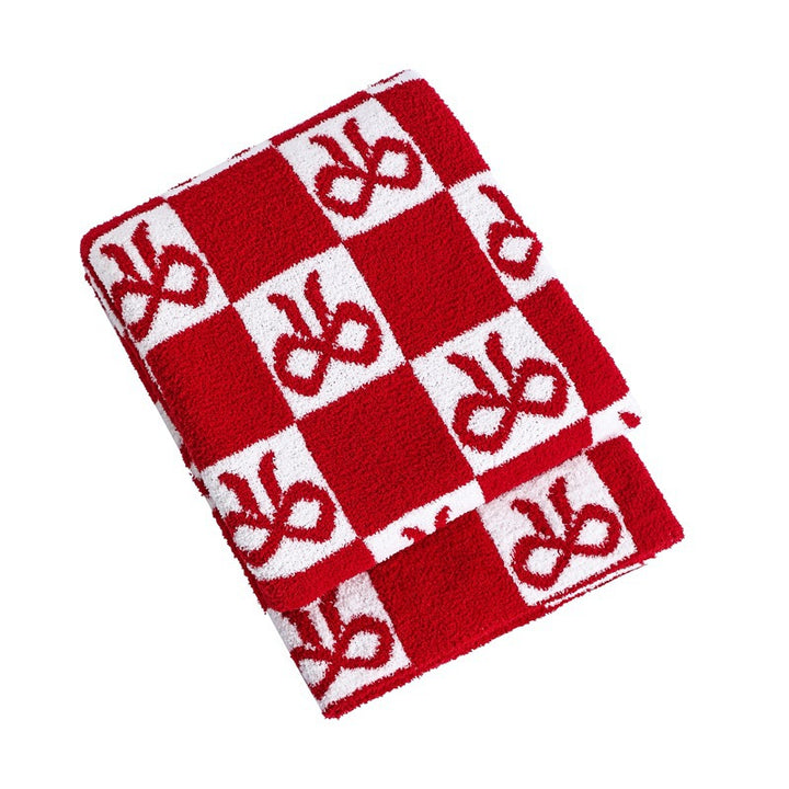 Decorative Knit Throw Blanket Bowlift