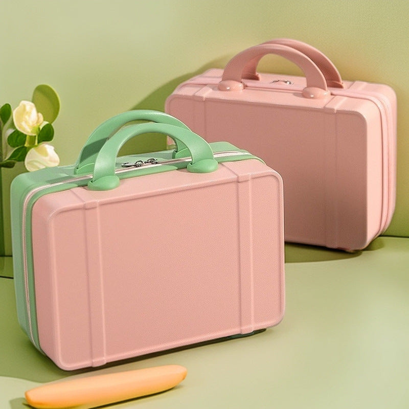 compact hard-shell cosmetic and travel vanity case with dual top handles Bowlift