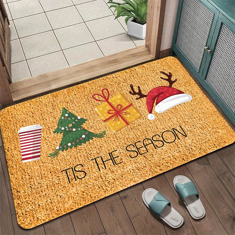 Festive Holiday Door Mat Bowlift