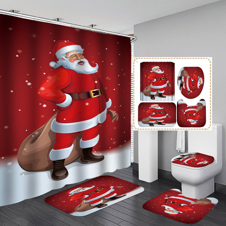 Christmas-Themed Bathroom Set Bowlift