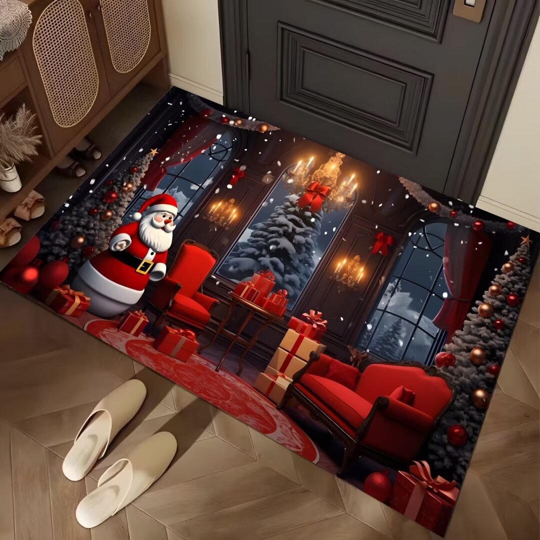 Festive Winter-Themed Entrance Mat Bowlift