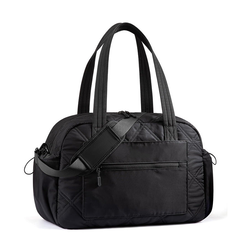 Luxurious Quilted Travel Duffel Bag Bowlift