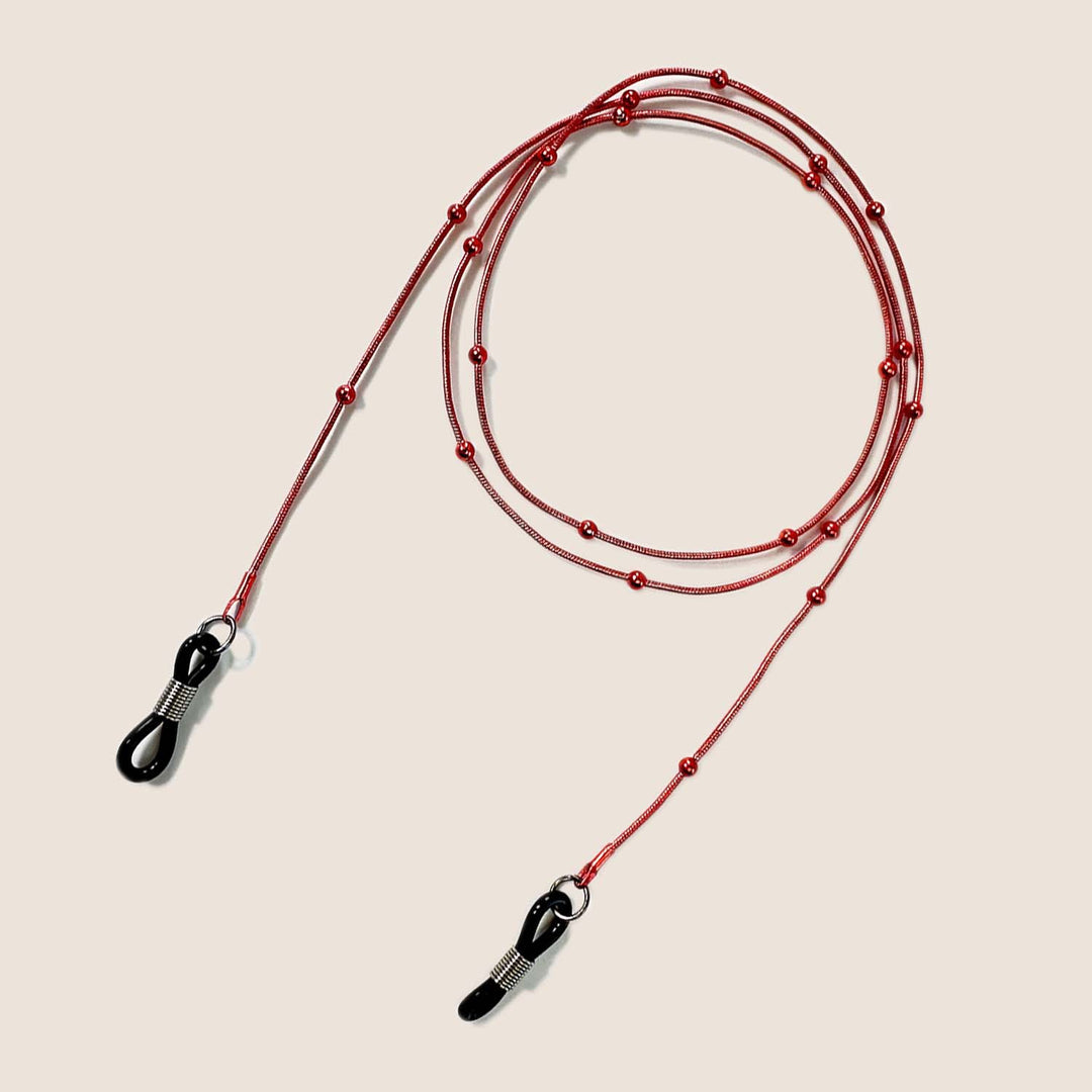 Lightweight Beaded Eyewear Retainer Bowlift