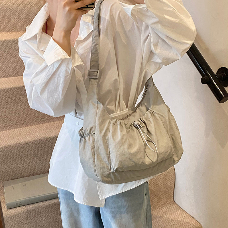 Minimalist Drawstring Hobo Bag