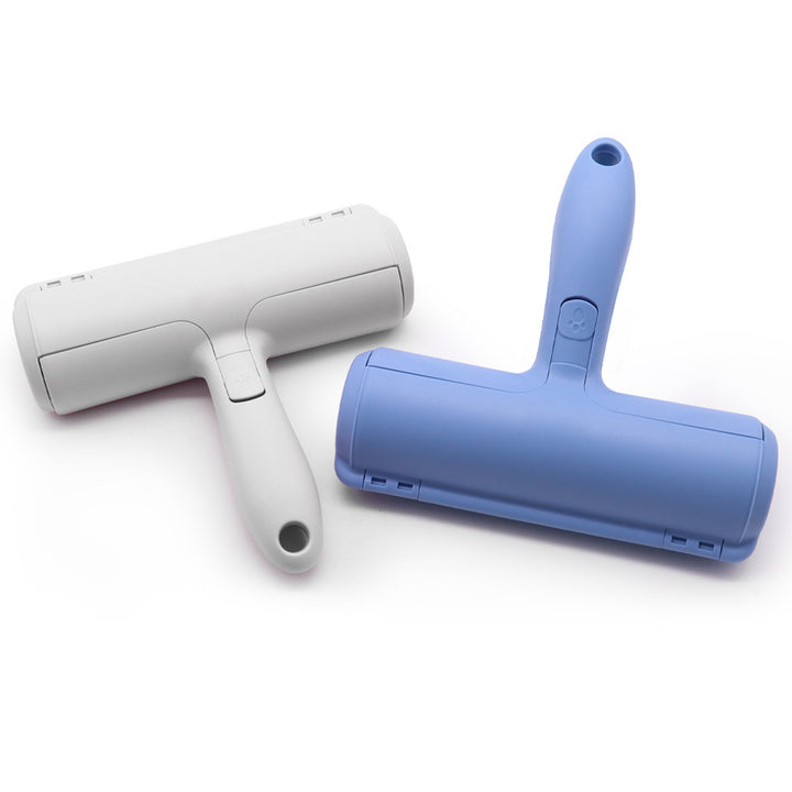 Self-cleaning pet hair and lint roller with washable refillable cartridge Bowlift