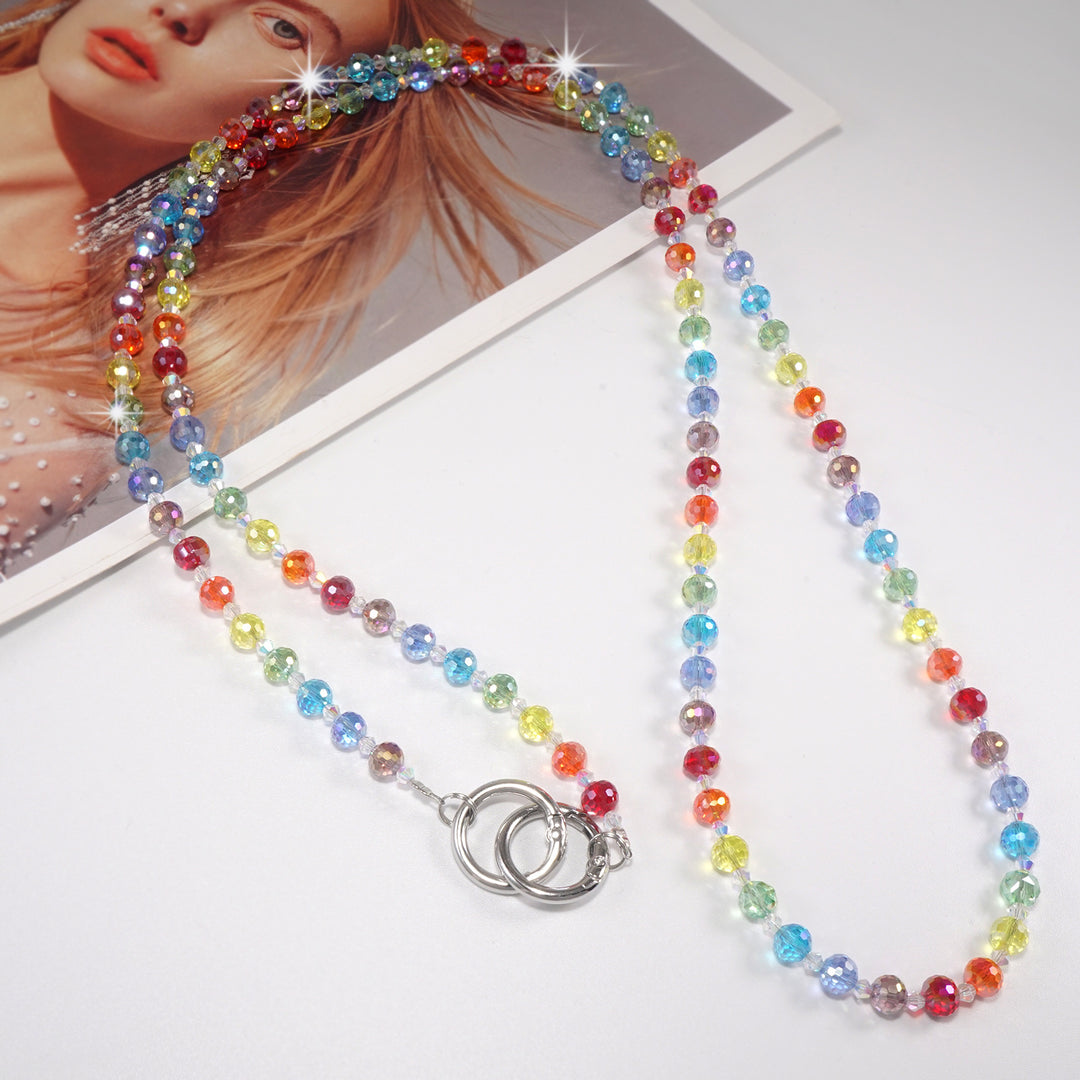 Colorful Crystal Beaded Eyewear Chain Bowlift