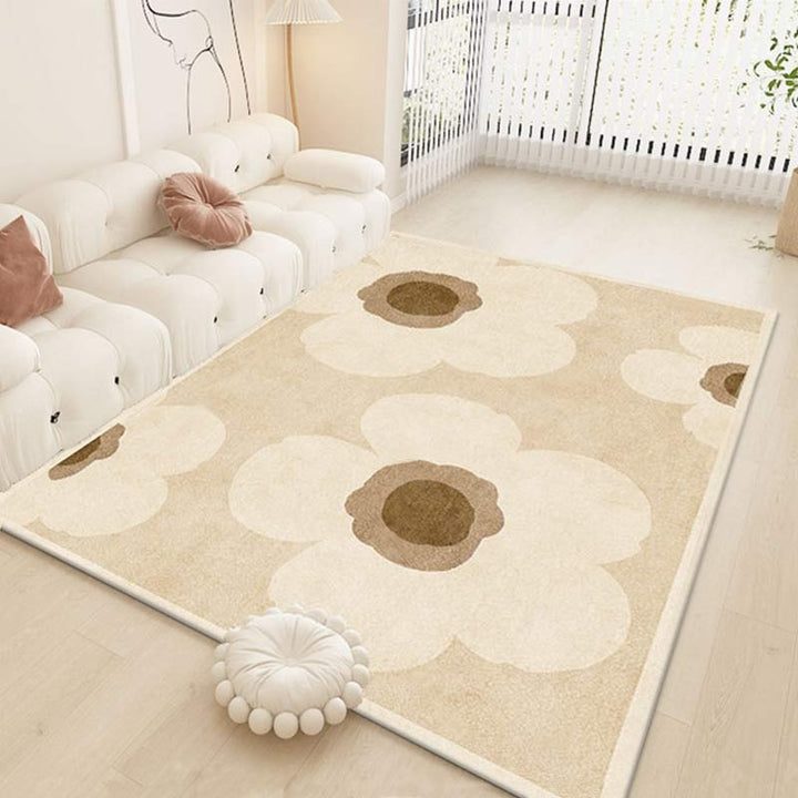 Elegant Floral Pattern Area Rug Bowlift