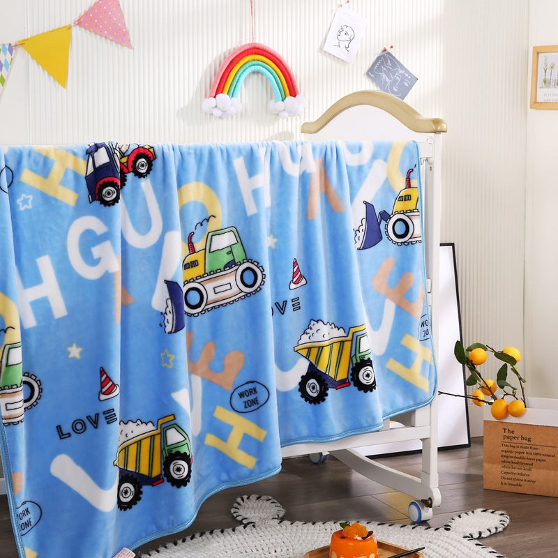 Children's Cartoon Character Fleece Blanket Bowlift