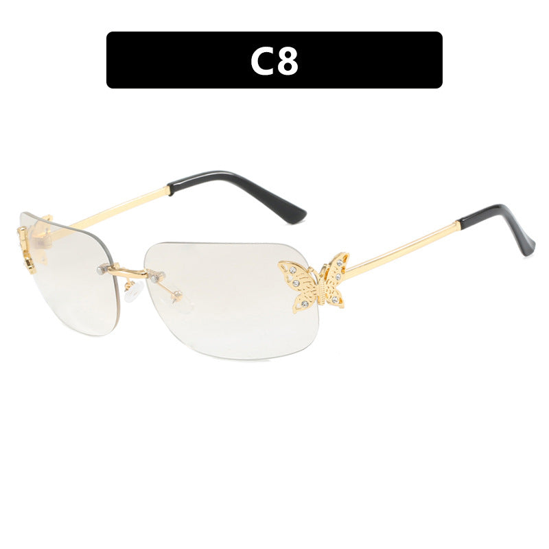 Ladies fashionable sunglasses with delicate butterfly design and protective lenses Bowlift