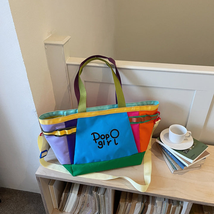 Colorful Multi-Compartment Tote