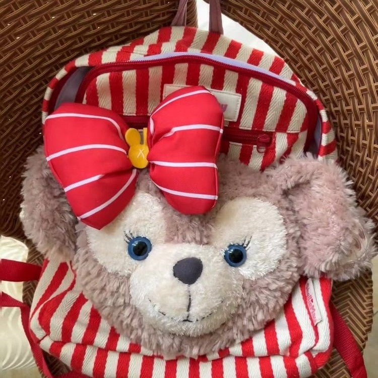 Plush backpack with playful animal design Bowlift