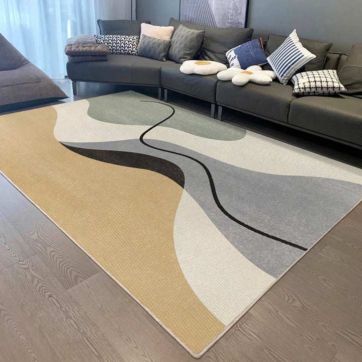 Abstract Pattern Area Rug Bowlift