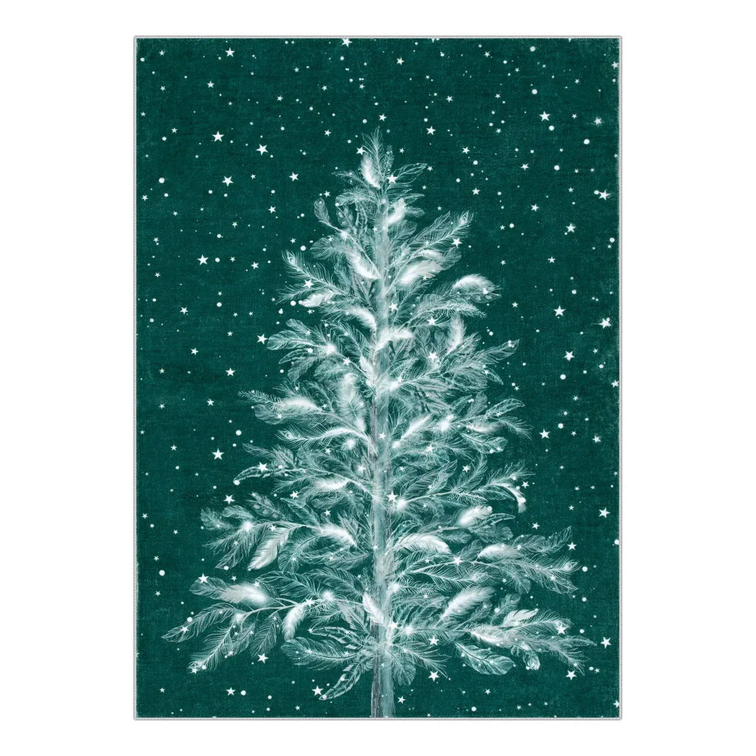 BowLift | Christmas Rug - Crystal Velvet Living Room Bedroom Non-Slip And Stain-Resistant Rug