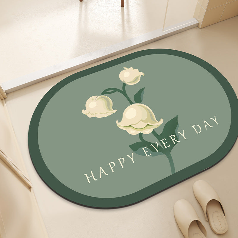 Floral-Designed Comfort Mat Bowlift