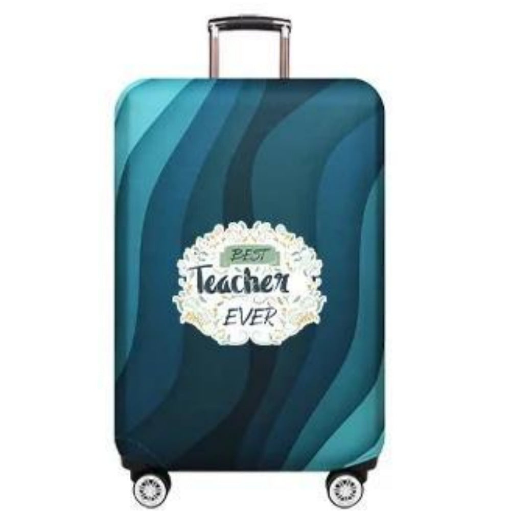 Women's Hard Shell Suitcase with Creative Teacher Design Bowlift