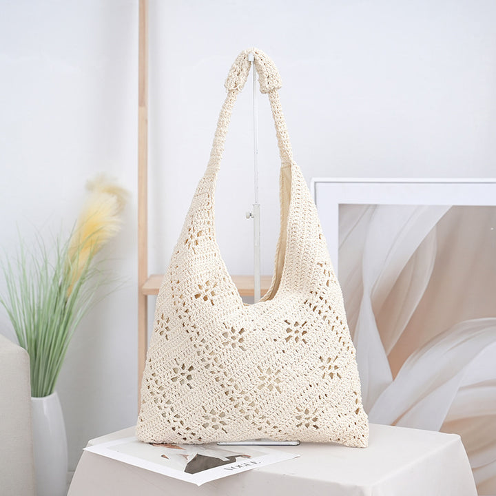 Handcrafted straw shoulder bag Bowlift