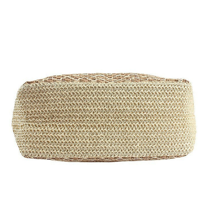 Handcrafted basket bag with leather handles Bowlift