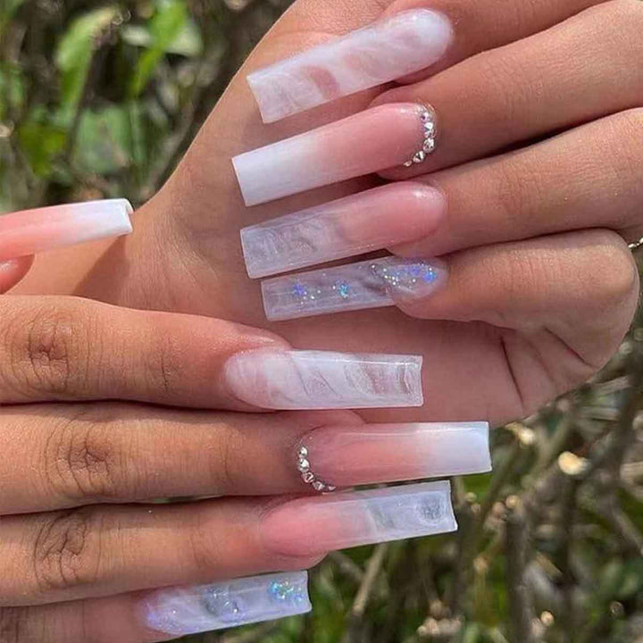 Premium Acrylic Square Press-On Nails Bowlift