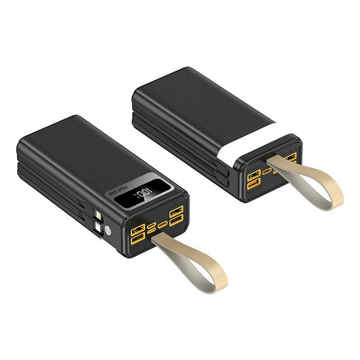 Portable power bank with intelligent LED charging status display and multi-USB ports Bowlift
