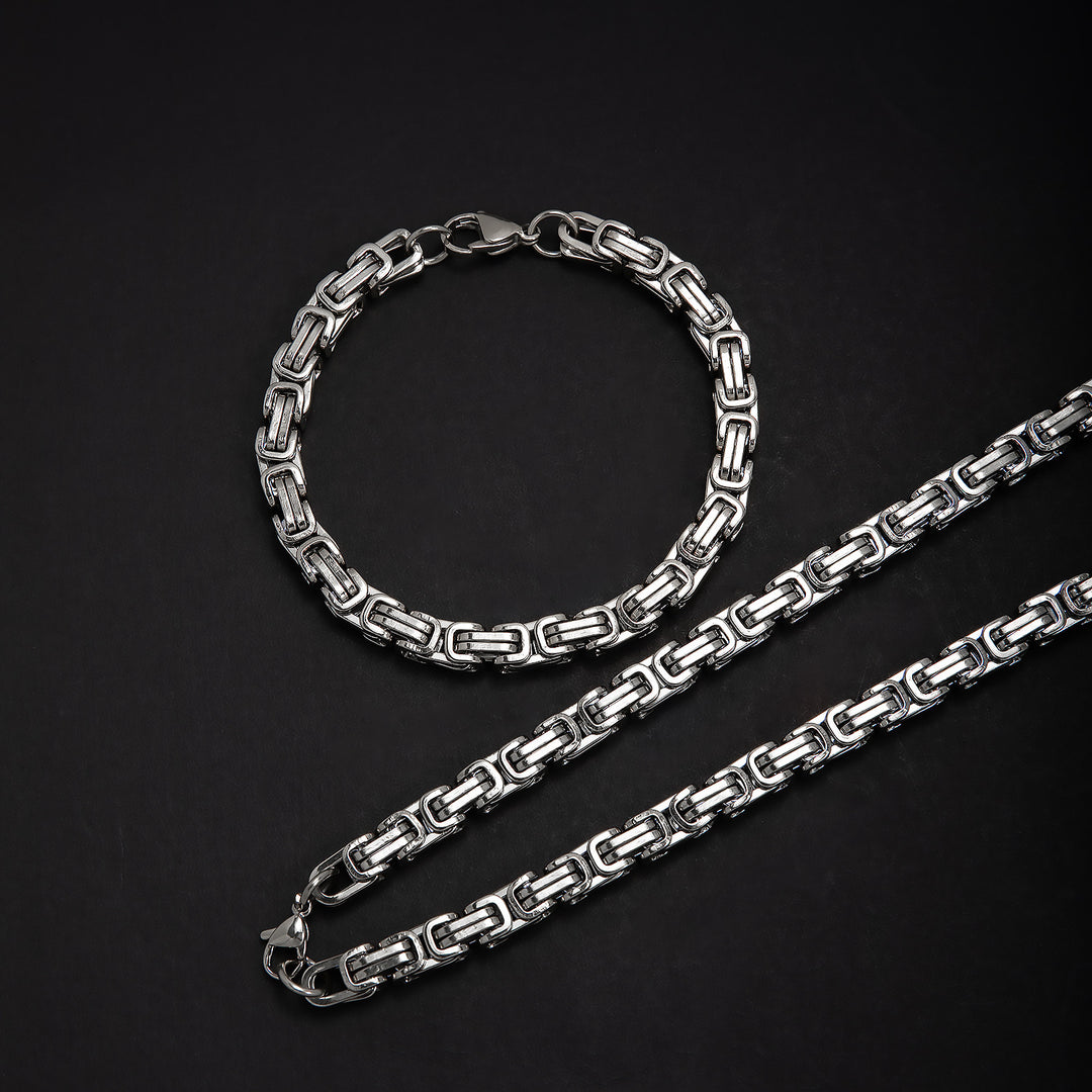 Chunky Link Chain Jewelry Set Bowlift